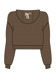 Full Zip Hoodie - BROWN