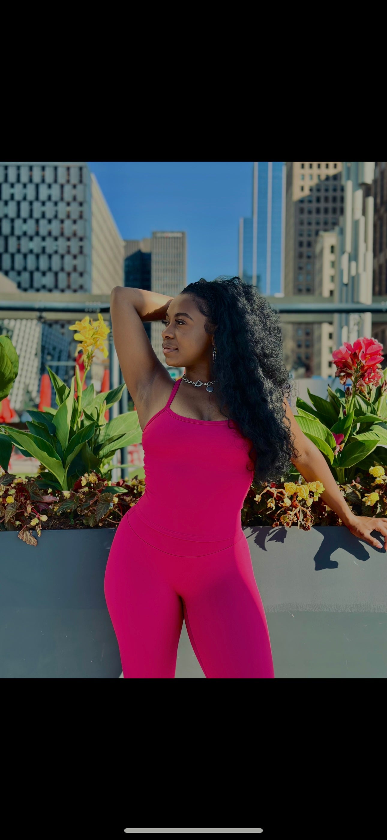 Magenta pink 2 piece